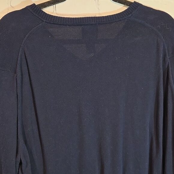 Jos A Bank traveler navy blue v neck sweater size XL - Picture 6 of 7
